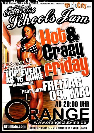 Hot & Crazy Friday Werbeplakat