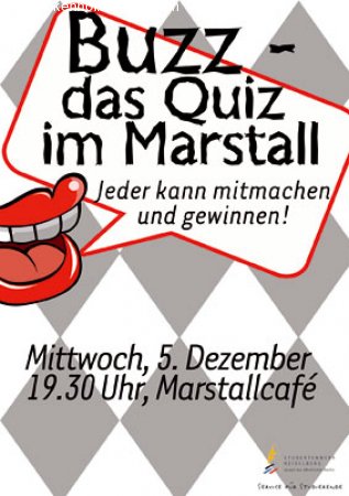 Buzz, das Quiz Werbeplakat