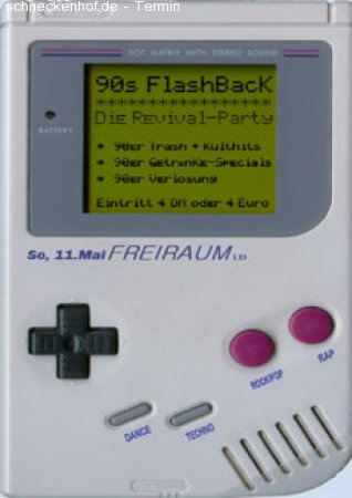 90s Flashback- Revival-Party Werbeplakat