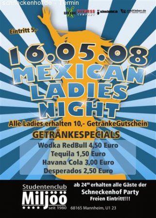 Mexican Ladies Night Werbeplakat