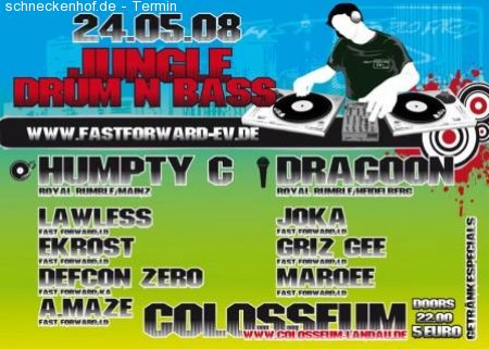 Drum and Bass @ FFwd Werbeplakat