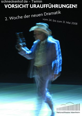 2. Woche neue Dramatik: Heim. Werbeplakat