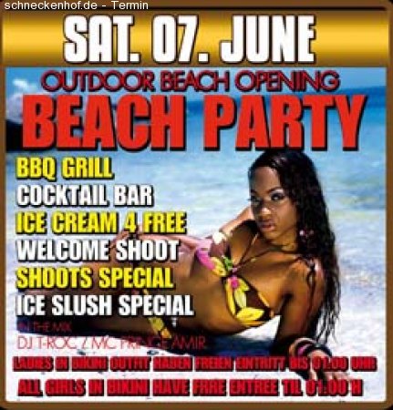 Beach Party Werbeplakat