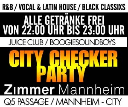 Juice Club-City Checker Werbeplakat