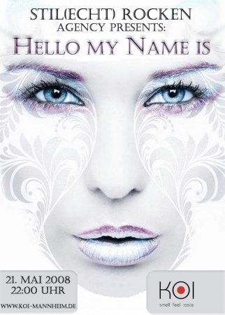 Hello My Name is.... Werbeplakat