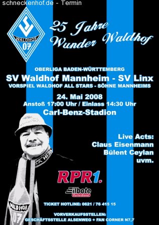 Rekordspiel SVW Mannheim- Linx Werbeplakat