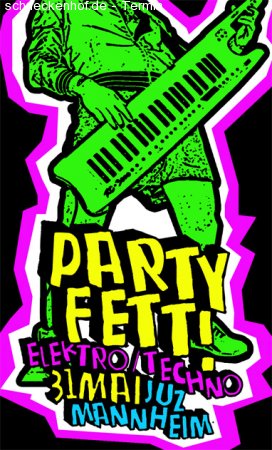 party fett! Werbeplakat