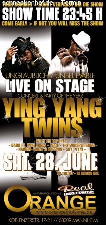 Ying Yang Twins-Live on stage! Werbeplakat