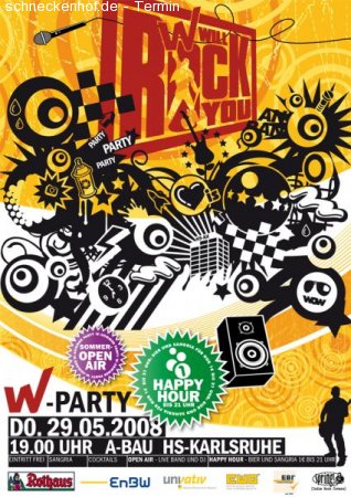 W-Party Werbeplakat