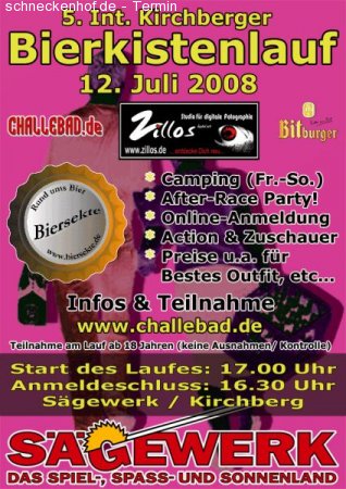 Bierkistenlauf 2008 Werbeplakat