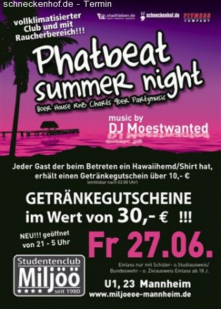 Phatbeat Party Werbeplakat