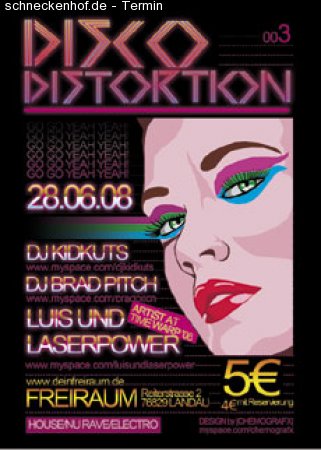 Disco Distortion Werbeplakat