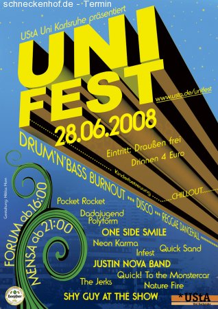 UStA Uni Sommerfest Karlsruhe Werbeplakat