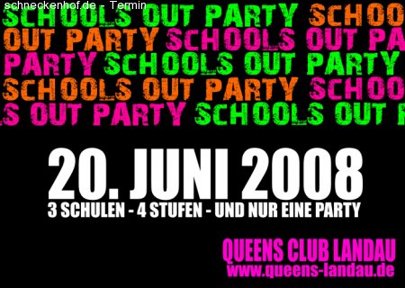 School's out Party Werbeplakat