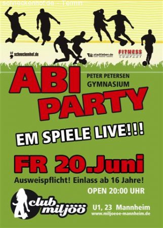 Abi-Party Werbeplakat