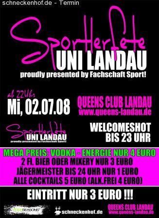 Sportlerfete Werbeplakat