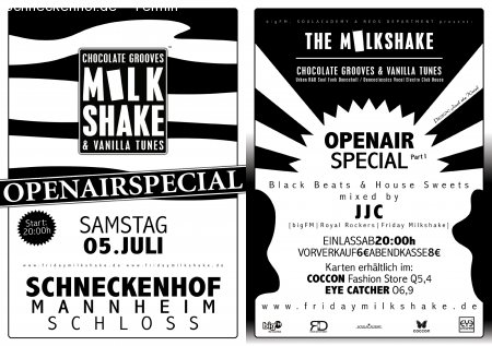 THE MILKSHAKE Open Air Special Werbeplakat