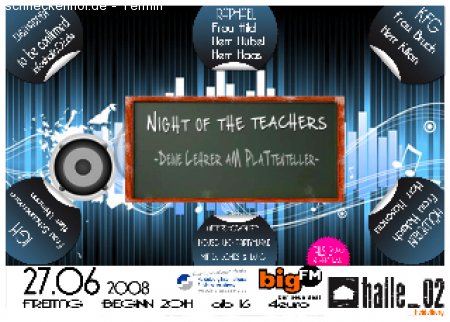 Night of Teachers Werbeplakat