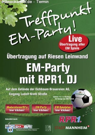 Public Viewing GER - ESP Werbeplakat