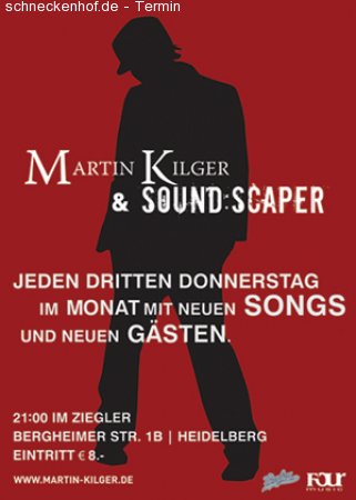 Martin Kilger & Sound:scaper Werbeplakat