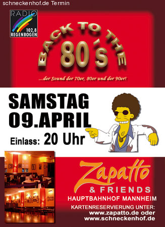 Back to the 80's Werbeplakat