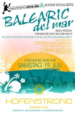 Oopen Air Balearic del Mar  Pa Werbeplakat