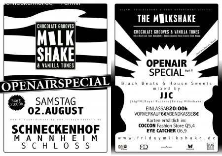 THE MILKSHAKE Open Air Part II Werbeplakat