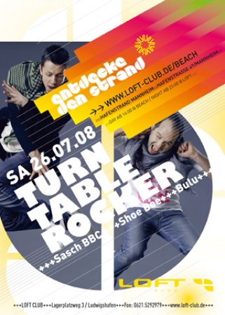 Turntablerocker @ Hafenstrand Werbeplakat