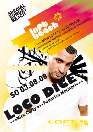 Loco Beach Werbeplakat