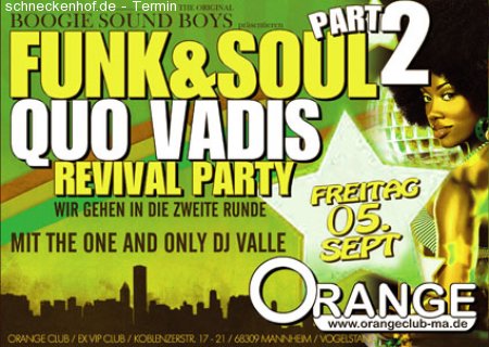 Funk & Soul Quo Vadis Revival Werbeplakat