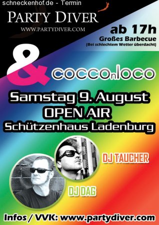 Open Air DJ Dag & DJ TAUCHER Werbeplakat