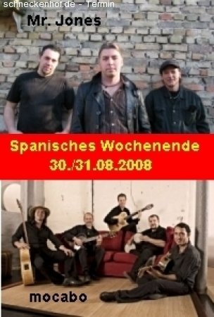 Spanisches Wochenende Werbeplakat