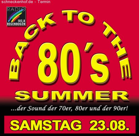 Back to the 80s - SUMMER Werbeplakat