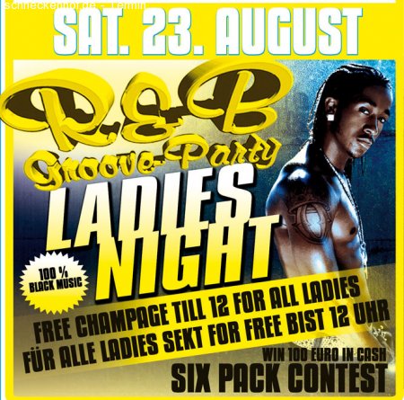 R&B Groove Party Ladies Night Werbeplakat