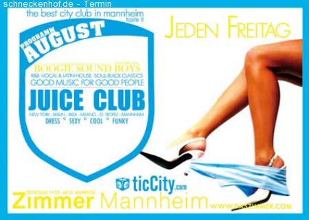 JUICE CLUB-Caribbean Night Werbeplakat