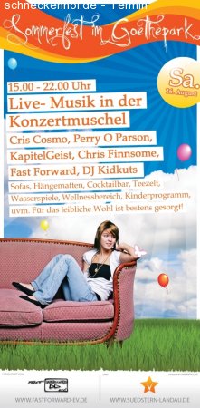 Cris Cosmo Live / Sommerfest Werbeplakat