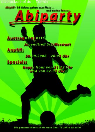 Abiparty Werbeplakat