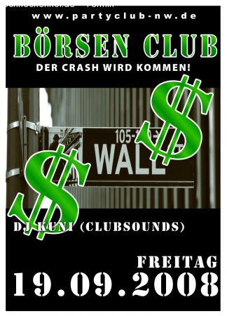 BÖRSEN CLUB Werbeplakat