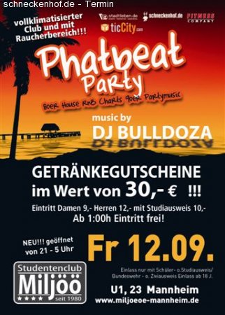 Phatbeat Party Werbeplakat