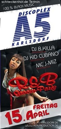 R&B Groove Party Werbeplakat