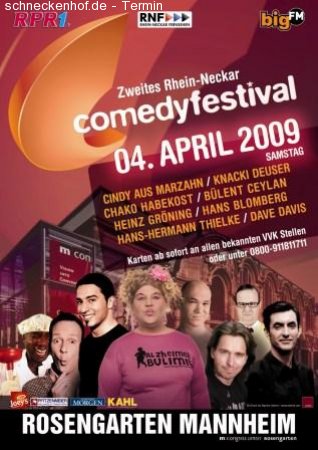 2. Rhein-Neckar Comedyfestival Werbeplakat