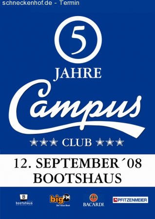 5 Jahre Campus Club Werbeplakat