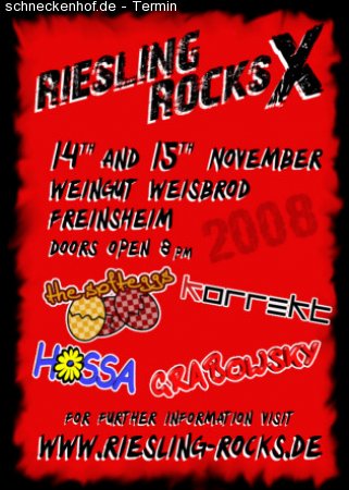 riesling rocks x - freitag Werbeplakat