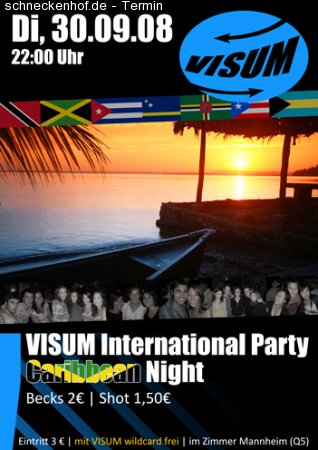 VISUM International Party Werbeplakat