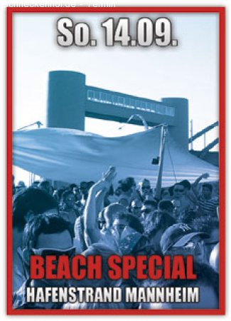 I love House Beach Werbeplakat