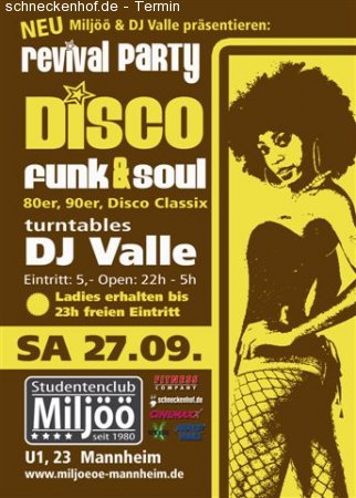 Funk &Soul Disco Revival Party Werbeplakat