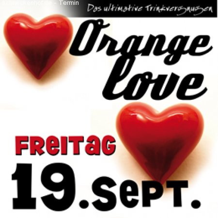 Orange Love Werbeplakat