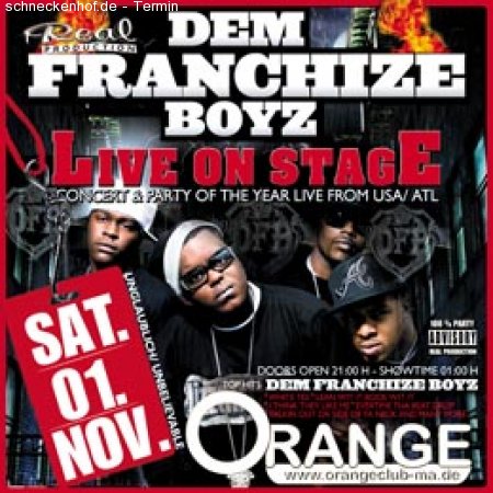 dem franchize boyz - live on s Werbeplakat