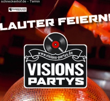 Visions Party meets Exil Party Werbeplakat