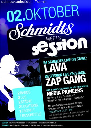 Schmidts meets Session Werbeplakat